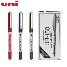 Bolígrafo de Gel UNI UB-150, lápiz líquido neutro recto de 0,38mm/0,5mm, suministros de oficina para estudiantes, 10 unids/lote 2024 - compra barato