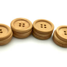 30/50PCS Mixed 4Holes Wooden Buttons Natural Color Round  Sewing Scrapbooking DIY Buttons Sewing Accessories Clothing Crafts 2024 - buy cheap