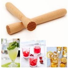 Beechwood Drink Muddler Wooden Masher Crusher Cocktail Damper Bar Tool Ice Hammer Barware 2024 - buy cheap