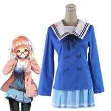 Disfraz de Anime japonés Kyokai no Kanata, jersey de uniforme escolar para mujeres y niñas, más del límite, Kuriyama Mirai 2024 - compra barato