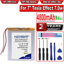 HSABAT 4800mAh 357590 Battery for 7" Tesla Effect 7.0w Neon 7.0w Oysters T72HMi 3G T72 Hmi Tablet 2024 - buy cheap