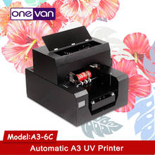 Fully automatic A3 UV flatbed inkjet printer, multi-function for 3D relief effect/plastic/acrylic/metal printing 2024 - buy cheap