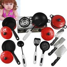 Kids Play Toy Cooking Food Utensils Pans Pots Dishes Cookware Supplies Dollhouse Accessories Kitchen Simulation Tableware Series 2024 - buy cheap