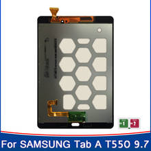 Новый Сменный ЖК-дисплей 9,7 дюйма для Samsung Galaxy Tab A 9,7 SM-T550 T550 T551 T555, ЖК-дисплей, сенсорный экран, дигитайзер, панель с рамкой 2024 - купить недорого