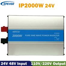 EPever-Inversor de onda sinusoidal pura, dispositivo de energía Solar fuera de red, 24V de CC, 110V, 120V, 230V, 50Hz, 60Hz, IPower2000W 2024 - compra barato