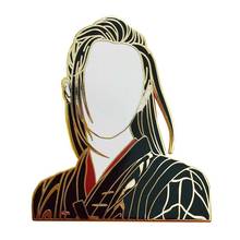 Неразобранный большой контур Wei Wuxian, жесткая эмалированная булавка Grandmaster of Demonic Culture, реквизит для косплея 2024 - купить недорого