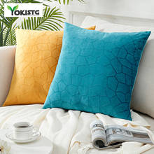 YokiSTG Velvet Soft Cushion Covers Geometric Pattern Decorative Pillowcase For Sofa Car Home EcorThrow Pillow Case Multi Color 2024 - buy cheap