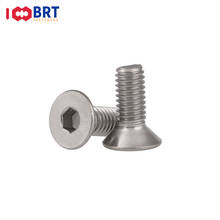 Tornillo hexagonal de acero inoxidable, cabeza avellanada plana, tapa Allen, M8 M10 A2 304, 2 piezas 2024 - compra barato