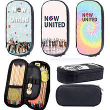 Now United-estuche de lápices para estudiantes, bolsa de maquillaje con estampado 3D NU Team, bolsas de papelería ahora, soporte para lápices, suministros escolares 2024 - compra barato