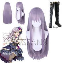 Minato Yukina Wig BanG Dream! Cosplay Wig Synthetic Purple Women Hair Anime Bandori Cosplay Minato Yukina Costume Shoes 2024 - buy cheap