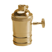 E26/E27 Light Socket Bulb Holder Antique Copper Retro Lamp Light Brass Pendant Fittings Lampholders Fixture Vintage Lamp Socket 2024 - buy cheap
