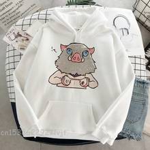 Demon Slayer Women Hoodies Sweatshirts Camisa Streetwear Harajuku Kimetsu No Yaiba Pullover Demon Streetwear Hoodie 2024 - buy cheap