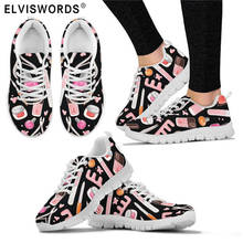 ELVISWORDS Proud Nail Tech Flats Shoes Ladies Mesh Shoes Fashion Comfortable Lace-Up Lightweight Women Casual Sneakers Woman New 2024 - buy cheap