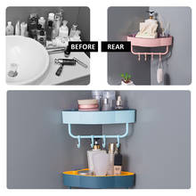 Bathroom Kitchen Free Punch Corner Frame Shower Shelf Shampoo Storage Rack Holder With Suction Cup Bathroom Accessories Storage 2024 - buy cheap