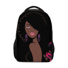 Mochilas para meninas moda legal afro senhora menina áfrica africano mulher mochila adolescente saco de escola rugzak satchels mochila escolar 2024 - compre barato