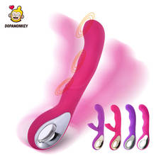 DopaMonkey G spot Vibrators Dual Vibration Silicone Waterproof Female Vagina Clitoris Massager Sex Toys for Female Masturbator 2024 - buy cheap