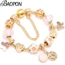 BAOPON-pulsera de estilo europeo para hombre y mujer, brazalete de pulsera blanca, joyería 2024 - compra barato