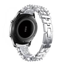 Correa para Samsung Galaxy Watch Gear S3 Frontier, Correa clásica de acero inoxidable para Galaxy Watch, 46mm, pulsera de diamantes ostentosos 2024 - compra barato