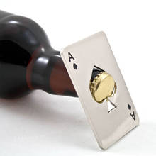 Abrebotellas de acero inoxidable de alta calidad, herramientas de cartas de juego de póker de cocina de Bar, envío gratis, gran oferta 2024 - compra barato