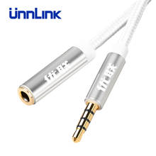 Unnlink Jack 3,5 мм аудио кабель-удлинитель для huawei P20 lite стерео 3,5 мм разъем Aux кабель для наушников Xiaomi Redmi 5 plus PC 2024 - купить недорого
