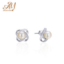 Anillos Yuzuk Silver 925 Jewelry Luxury Trendy Pearl Earrings 925 Sterling Silver Jewelry Earrings For Women Fine Jewelry 2024 - buy cheap