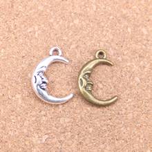 14pcs Charms moon face 21x15mm Antique Pendants,Vintage Tibetan Silver Jewelry,DIY for bracelet necklace 2024 - buy cheap