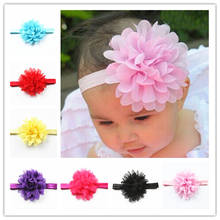 Headband Da Flor do bebê Meninas Rosa Bandas Fita de Cabelo para os Bebés Crianças Headbands Turbante Haarband Recém-nascidos Do Bebê Acessórios Para o Cabelo 2024 - compre barato