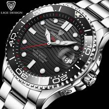 2022 New LIGE DESIGN Mechanical Watches For Men Luxury Automatic Watch Men Waterproof Steel Business Men Watch Relogio Masculino 2024 - buy cheap