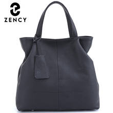 Zency Fashion Elagant Ladies Shoulder Bag Soft Genuine Leather Handbag Large Capacity Women Tote Crossbody Bag High Quality 2024 - buy cheap