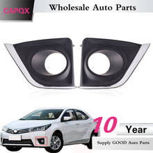 CAPQX For Toyota Corolla 2014 2015 2016 2017 Front bumper Fog light cover FogLamp cap Foglight shell Frame 2024 - buy cheap