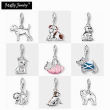 Westie dog in bag charm 2020, bolsa em prata esterlina 925, joia para mulheres, meninas, presente bonito na moda 2024 - compre barato