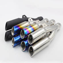 51mm Universal Motorcycle Escape Moto AK Laser Exhaust Modified Silencer Muffler Pipe DB Killer AK043 R25 Z900 MT07 R3 Pit Bike 2024 - buy cheap