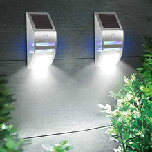 2PCS LED Solar Light Outdoor Solar Lamp PIR Motion Sensor Wall Light Waterproof Solar Sunlight Powered Garden Street Light 2024 - buy cheap