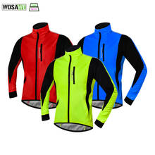 WOSAWE Men Winter Thermal Fleece Cycling Jacket Outdoors Sports Coat Hiking Hunting Camping Soft Shell Polar Heated Ski Coats 2024 - buy cheap