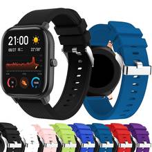 Pulseira de relógio em silicone macio para xiaomi huami amazfit, "para substituição de pulseira de smartwatch esportivo inteligente, 2024 - compre barato