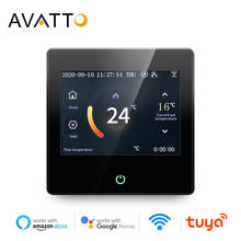 Avatto-termostato inteligente com wifi, controle de temperatura sensível ao toque, funciona com alexa e google home, celsius e fahrenheit 2024 - compre barato