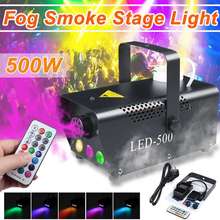 Fog Smoke Mist Machine  Light 500W Sound Activated Strobes Laser Light RGB LED Party Light Christmas DJ Bar Home KTV Party 2024 - buy cheap
