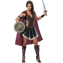 Halloween Medieval Warriors Xena Costume Women Roman Princess Spartan Gladiator Soldier Cosplay Fancy Dress 2024 - buy cheap