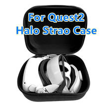 Portable For Oculus Quest 2 Halo Strap Storage Bag EVA Hard Protection Box with Handle For Oculus Quest 2 VR Case  Accessories 2024 - buy cheap