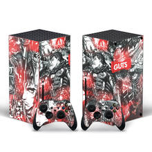 Guts Style Xbox Series X, pegatina de piel para consola y 2 controladores, calcomanía de vinilo, pieles protectoras, estilo 1 2024 - compra barato