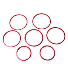 7Pcs Red Exterior A/C Air Vent Outlet Ring Cover Trim for Mercedes Benz C Class 2015 W205 C180 C200 C250 C300 C400 & GLC 2016 2024 - buy cheap