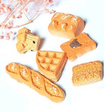 6Pcs/set 1:12 Bakery Bread Kitchen Food Items Miniature Vintage Accessories for Dollhouse Mini Artificial Bread 2024 - buy cheap