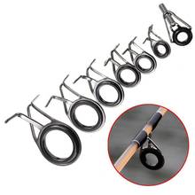 7Pcs Fishing Mixed Size Portable Fish Rod Guides Stainless Steel Tip Top Eye Line Rings Building Repair Kit Fishing Accessory 2024 - buy cheap
