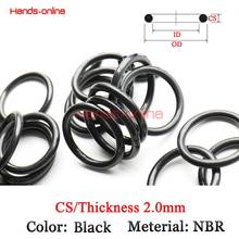 10x Thickness 2mm CS/Wire NBR rubber ring gasket seals Oil Seal Gaskets Grommet orings water proof o ring seal ID 64mm-283mm 2024 - buy cheap