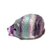 MOKAGY 1 INCH Hand Carved Natural Rainbow Fluorite Quartz Crystal Hedgehog for Home Decoration 1pc 2024 - buy cheap