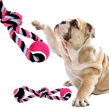 Bola de tênis de cachorro de 35cm, corda interativa para animais de estimação, brinquedo resistente à mordida de algodão, bola de brinquedo para cães pequenos e grandes, filhotes de cachorro 2024 - compre barato