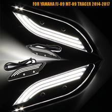 For YAMAHA MT09 TRACER FJ-09 MT-09 TRACER 2014 - 2017 Motorcycle Hand Guard Decorative Lights Knuckle Guard LED Kit 2024 - buy cheap
