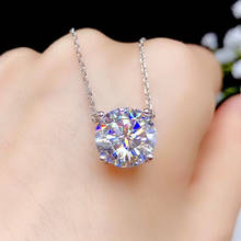5ct  moissanite   Super popular styles, necklaces, ladies'party play. 925 pure silver 2024 - buy cheap