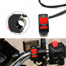 Универсальная кнопка включения/выключения на руль мотоцикла для Suzuki sv 1000 650 TL1000 TL1000S tl 1000 GS1000 GS500E 22 мм 2024 - купить недорого