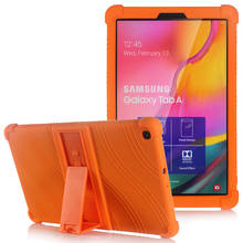 Чехол для Samsung Galaxy Tab A 10,1 2019 SM-T510 S6 Lite 10,4 P610 A7 T500 T290 S5E 10,5 T720 Мягкий Силиконовый противоударный дети Обложка 2024 - купить недорого